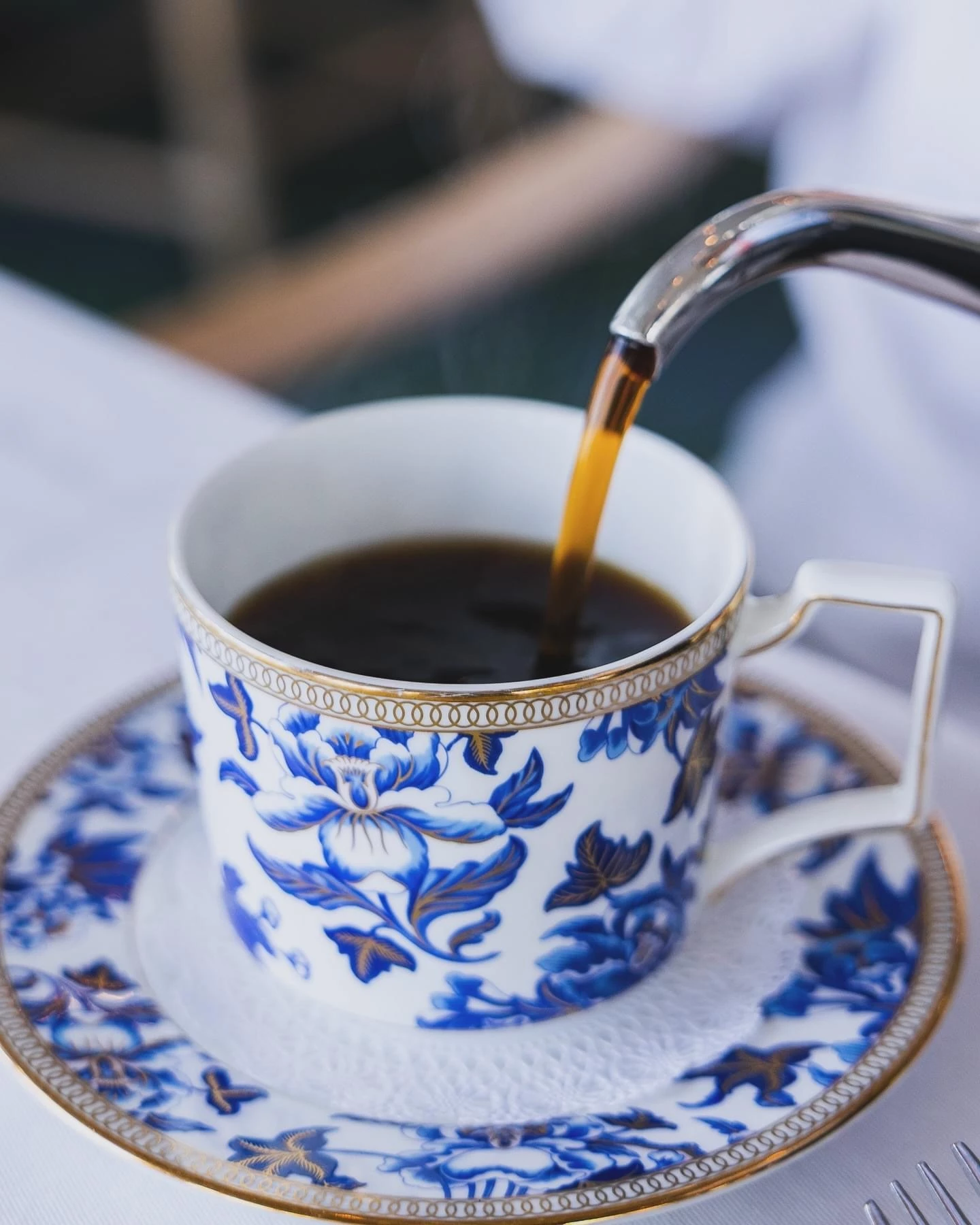 Tea/coffee being poured